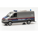 HERPA 097406 VW Crafter Kasten Flachdach "Polizei Österreich, Gefangenentransport"