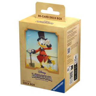 Ravensburger 11098301 Disney Lorcana: Die Tintenlande - Deck Box Dagobert Duck