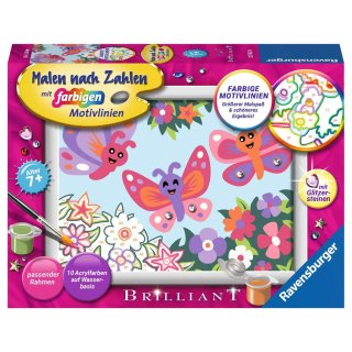 Ravensburger 23763 Malen nach Zahlen Fröhliche Schmetterlinge