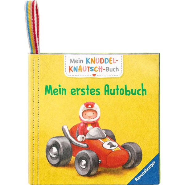 Ravensburger 42088 Mein Knuddel-Knautsch-Buch Mein erstes Autobuch mit bunten Fahrzeugen und Autos auf dem Cover