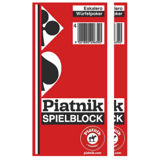 PIATNIK 296598 - Spielblock Eskalero-Yatzee-Block, 2er-Packung