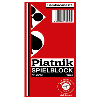 PIATNIK 299391 - Spielblock Sambacanastablock