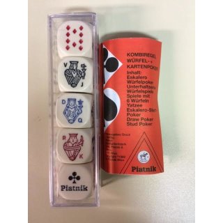 PIATNIK 298790 Pokerwürfel 22mm (5 Stk.) in Plastikschachtel