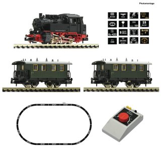 Fleischmann 5160003 Analog Start Set: Dampflokomotive BR 80 mit Personenzug