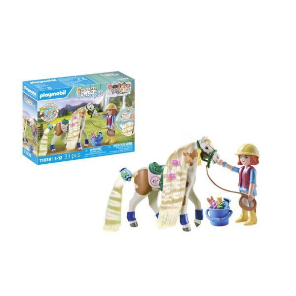 PLAYMOBIL 71639 Ellie & Pferd mit Kreppeisen - Horses of Waterfall