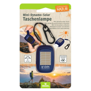 moses. Verlag GmbH 9877 Mini-Dynamo-Solar Taschenlampe