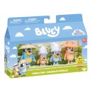 Moose Toys 300177 BLUEY Figuren 4-Pack - Familie Heeler auf Reisen