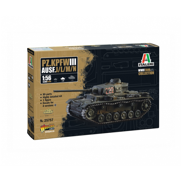 ITALERI 510025757 1:56 Pz.Kpfw. III Ausf. J/L/M