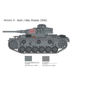 ITALERI 510025757 1:56 Pz.Kpfw. III Ausf. J/L/M