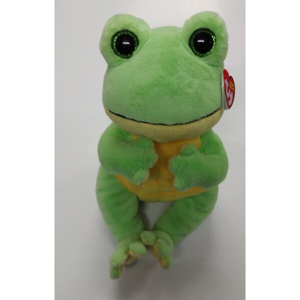 TY 43200 SNAPPER FROG - BEANIE BELLIES - MED