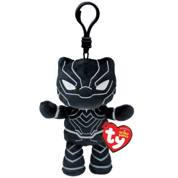 TY 34003 BLACK PANTHER - MARVEL- KEY CLIP - SOFT