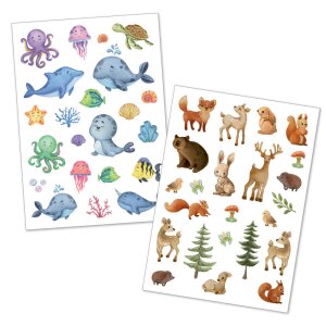 TT735 Happy Tatts, Kinder-Tattoos Tiere (125 Stk.)