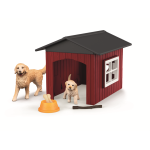 Schleich 42722 Hundehütte mit Goldenretrievern  - FARM WORLD