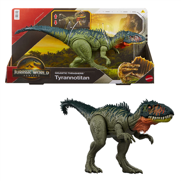 MATTEL JCL75 Jurassic World 4 Gigantic Trackers Tyrannotitan
