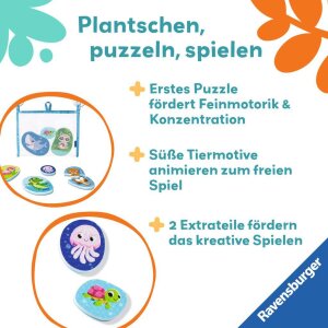 Ravensburger 12034120 Play+ Mein erstes Bade-Puzzle: Tiere