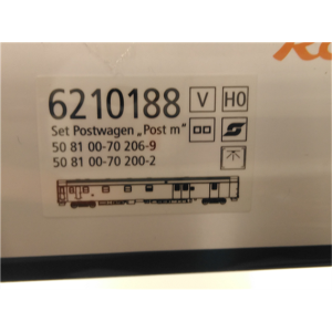 ROCO 6210188 2-tlg. Set: Bahnpostwagen, ÖBB - ÖBB