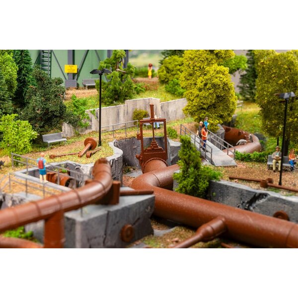 FALLER 180328 Large pipeline set - Lokschuppen & Heizwerke
