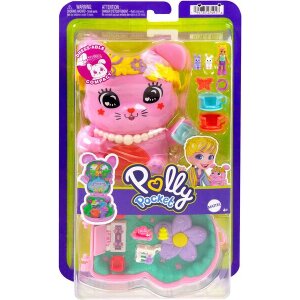MATTEL JCR40 Polly Pocket Teeparty-Häschen Schatulle