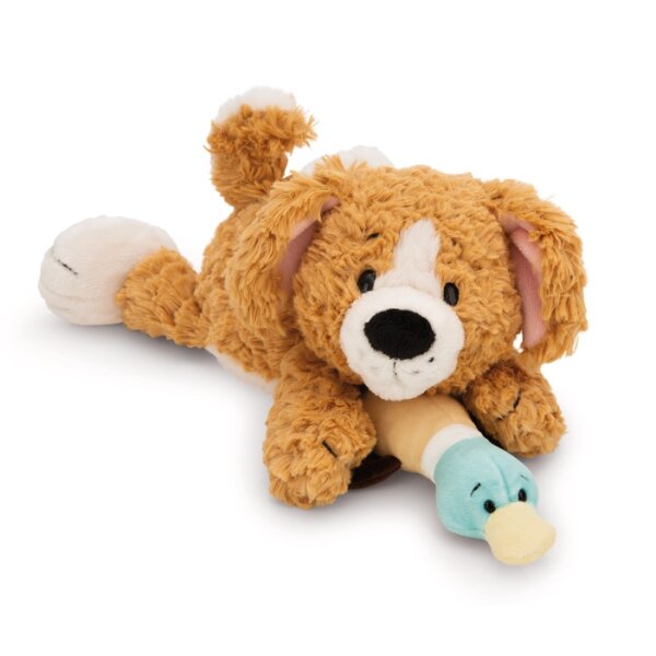 NICI 62149 Kuscheltier Hund braun & Ente 30cm liegend GREEN