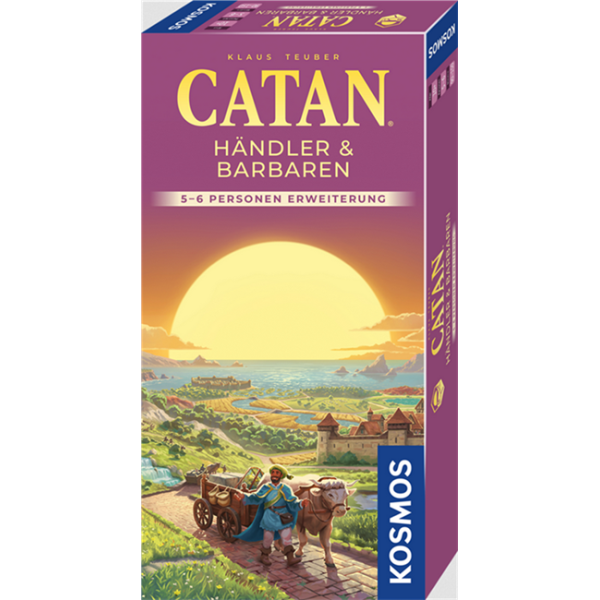 KOSMOS 685157 CATAN Händler & Barbaren 5–6 Personen Erweiterung mit zusätzlichem Spielmaterial für größere Spielrunden.