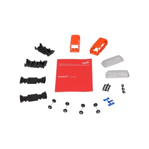 HERPA 013093-006 Herpa MiniKit Volkswagen (VW) T3 Bus, leuchtrot und orange, 2 Stück