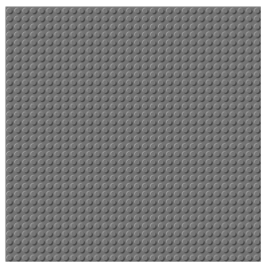 BRIXIES 225011 Bodenplatte 32 x 32 Basic dunkel grau