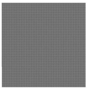 BRIXIES 225021 Bodenplatte 50 x 50 Basic grau