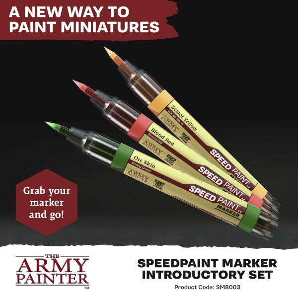 The Army Painter 80031 Speedpaint: Marker Introductory Set - Miniaturenspiele