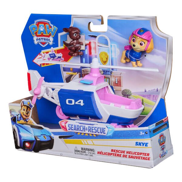 Spin Master 54960 PAW Patrol Skye Search & Rescue Rettungshelikopter mit Skye Figur und drehbarem Rotor