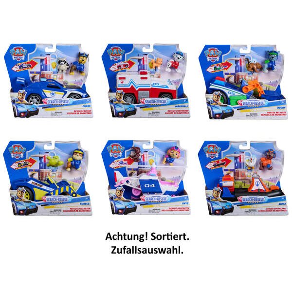 Spin Master 57860 PAW Search & Rescue Vehicles sortiert