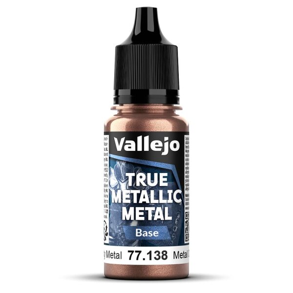 Vallejo 77138 True Metallic Metal Base, Rostiges Metall, 18 ml