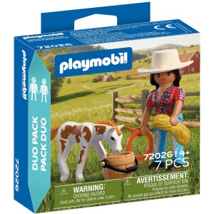 PLAYMOBIL 72026 DuoPack Reiterin mit Fohlen