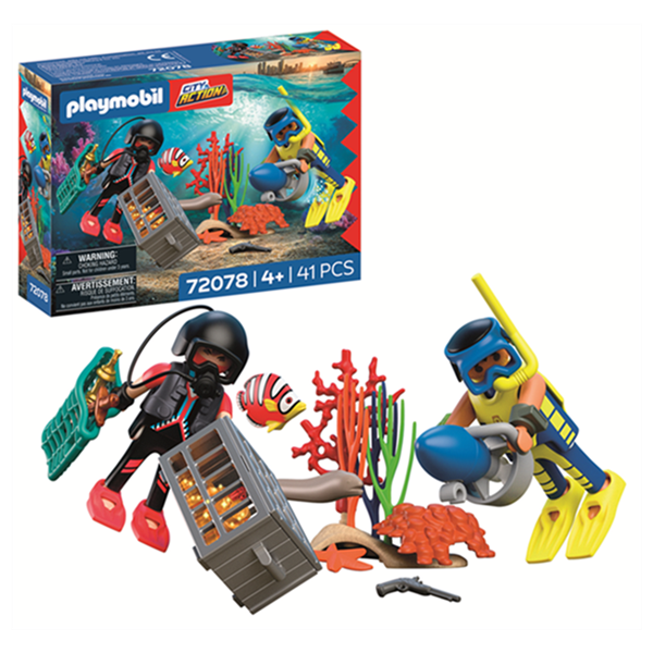 PLAYMOBIL 72078 City Action - Polizeitaucher mit Schatz