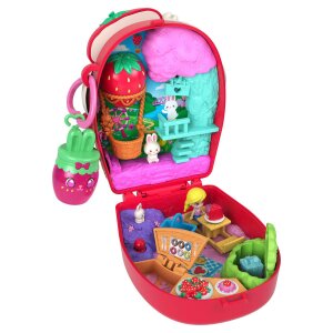 MATTEL JKC47 Polly Pocket Erdbeerhäschen Schatulle