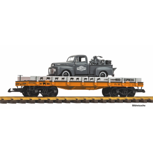 PIKO 38984 Hog Express Autotransportwagen mit Ford Pickup...