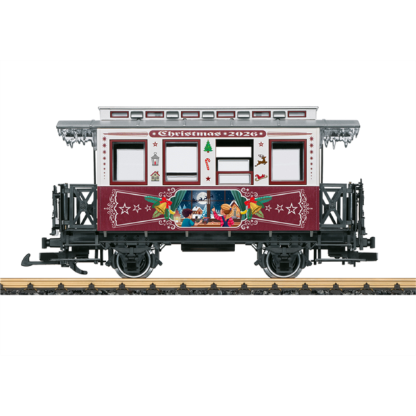 LGB L36026 Weihnachtswagen 2026 mit Weihnachtsmotiv und Metallradsätzen