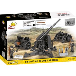 COBI 3140 World War II 8.8cm Flak with Carriage