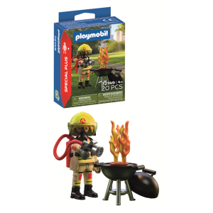 PLAYMOBIL 72149 Special Plus Feuerwehrmann mit Brandherd...