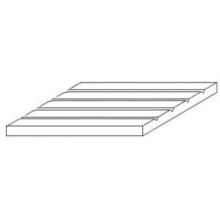 evergreen 12037 Strukturplatte, 300x600x0,5 mm. Spur H0-Maßstab, 1 Stück