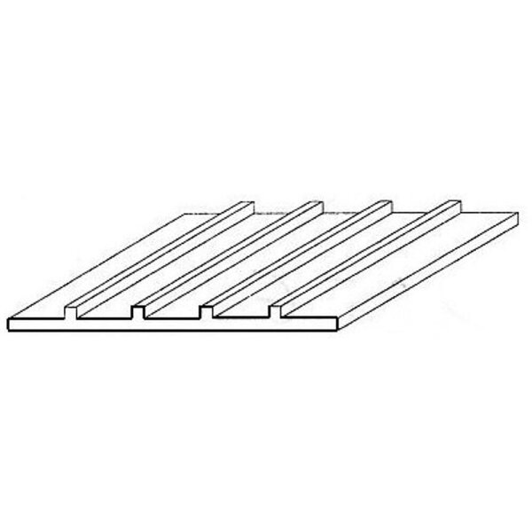 evergreen 14109 Strukturplatte, 300x600x1,0 mm, Raster 2,70 mm, 1 Stück