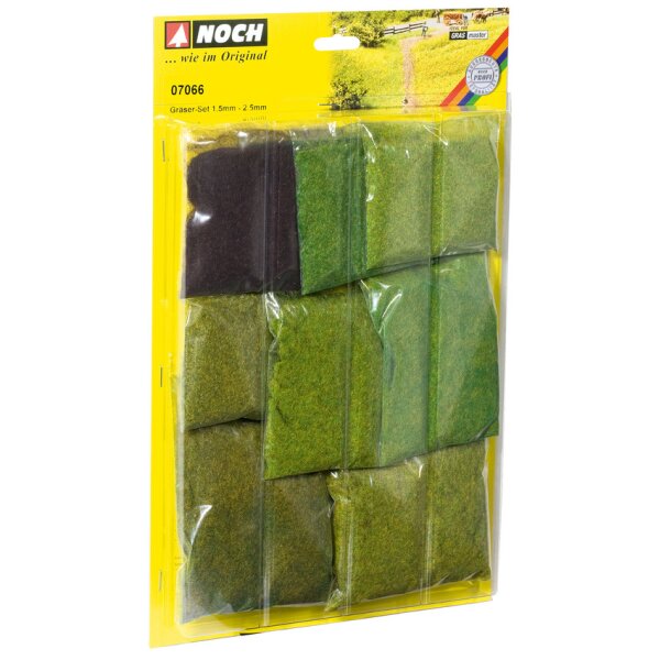 NOCH ( 07066 ) Grasfaser-Sortiment, kurz G,0,H0,H0E,H0M,TT,N,Z